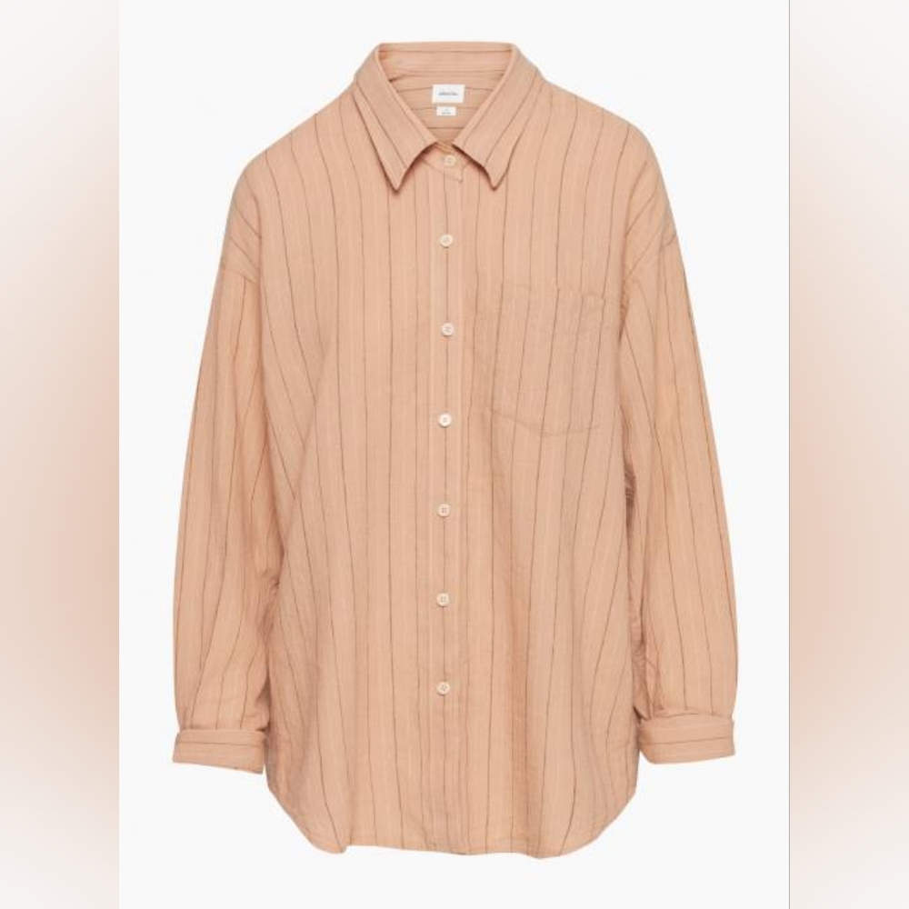 Wilfred Free Relaxed Linen Shirt, Cassatt Wldw/ Rstcl Br, sz XXL